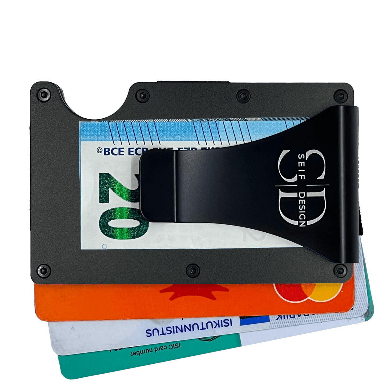 Tõrv kaartidega Seif klambriga alumiiniumist kaarditasku Tõrv