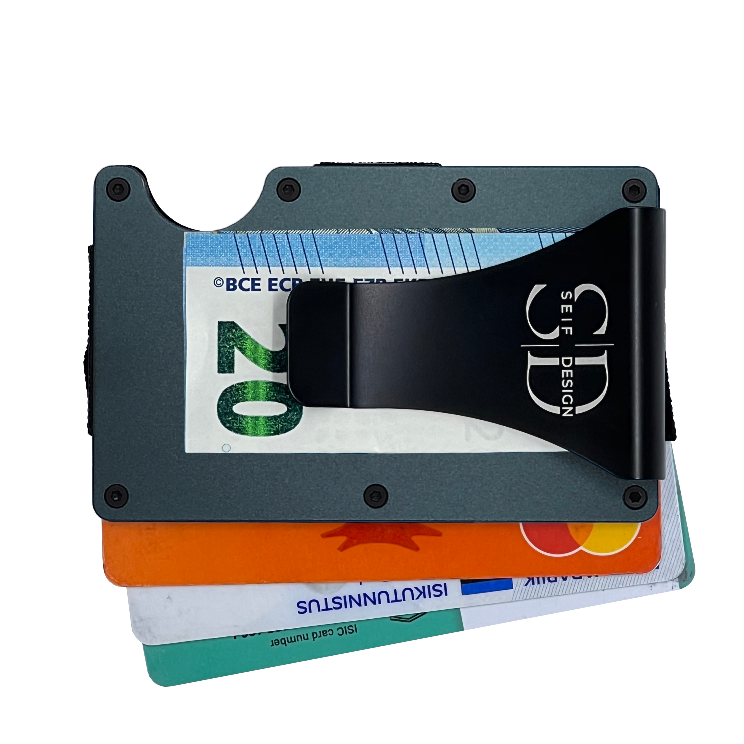 Seif klambriga alumiiniumist kaarditasku Torm