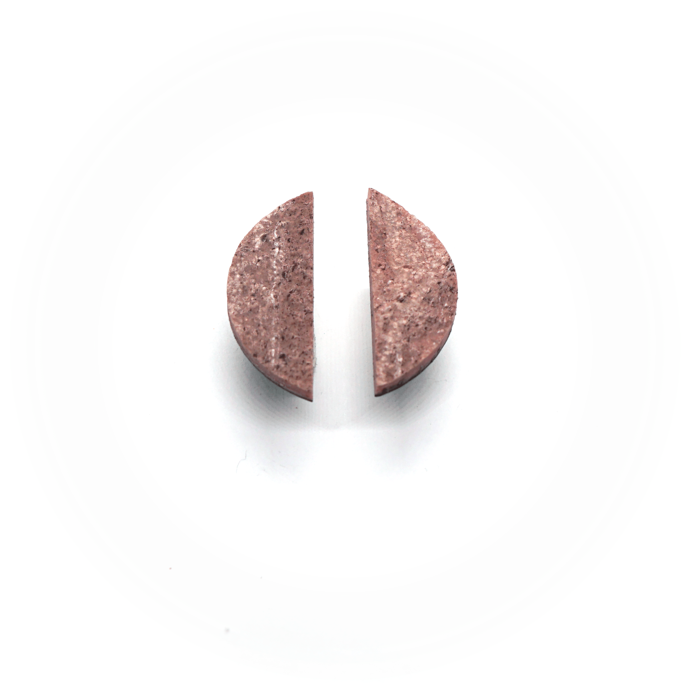 Kivist Kõrvarõngad Punane Kanjon Poolkuu