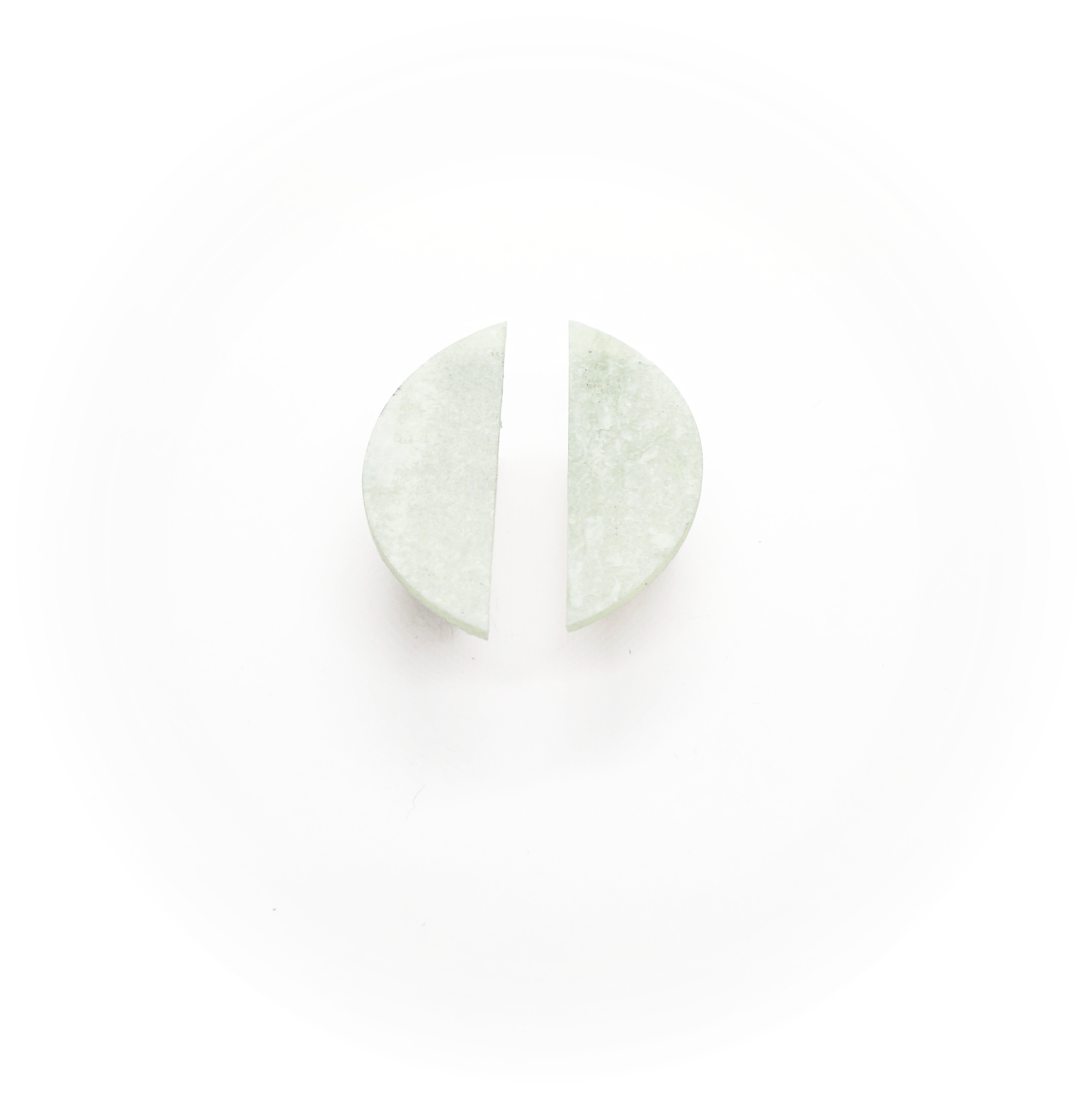 Kivist Kõrvarõngad Roheline Pärl Poolkuu
